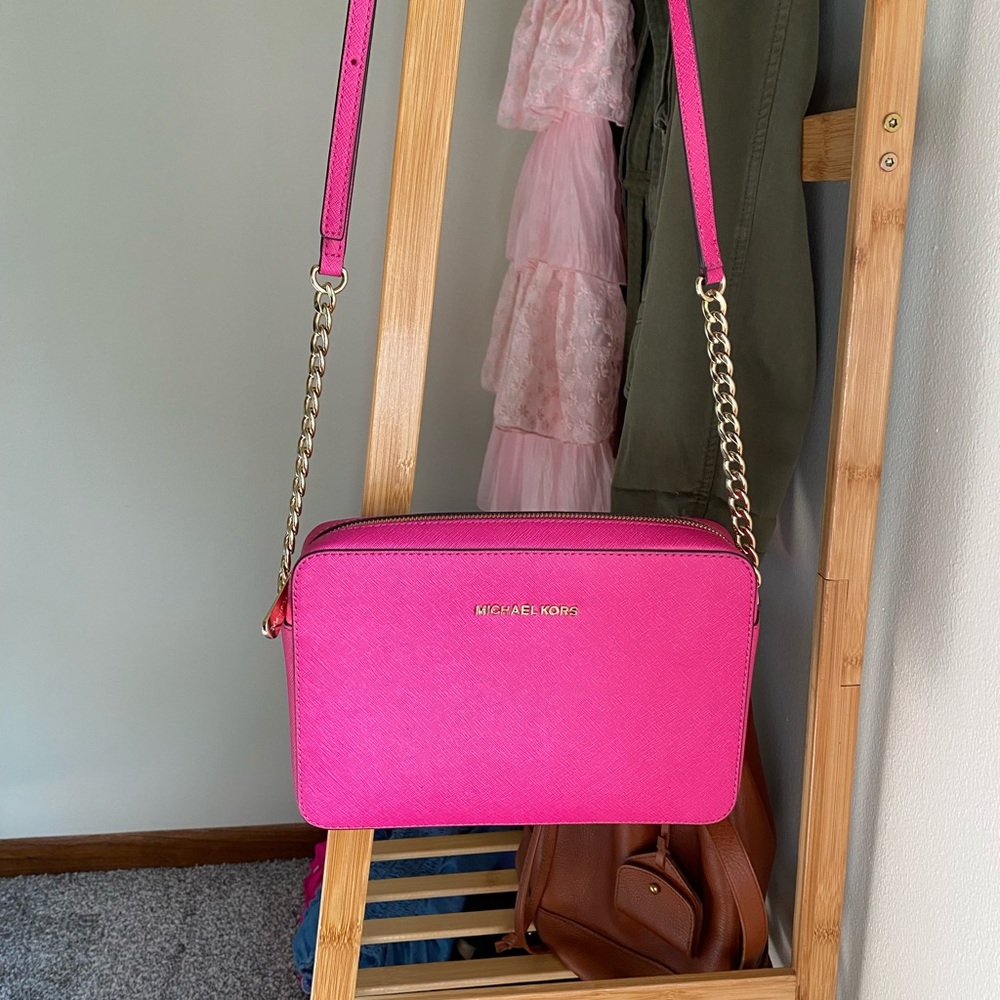Michael Kors Hot Pink Crossbody Bag